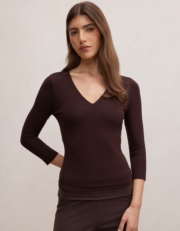 Forever New - Tia V-Neck 3/4 Sleeves Top