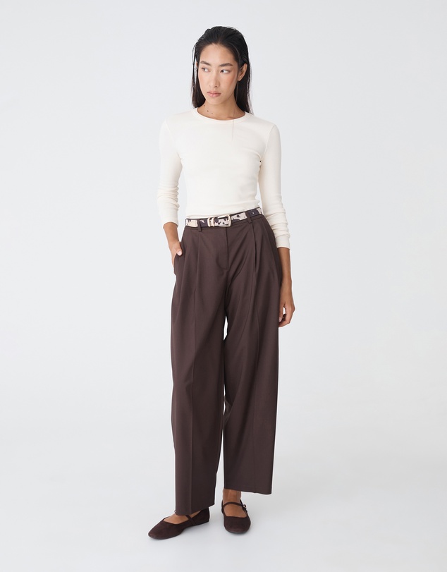 Forcast - Devon Long Sleeve Rib Tee