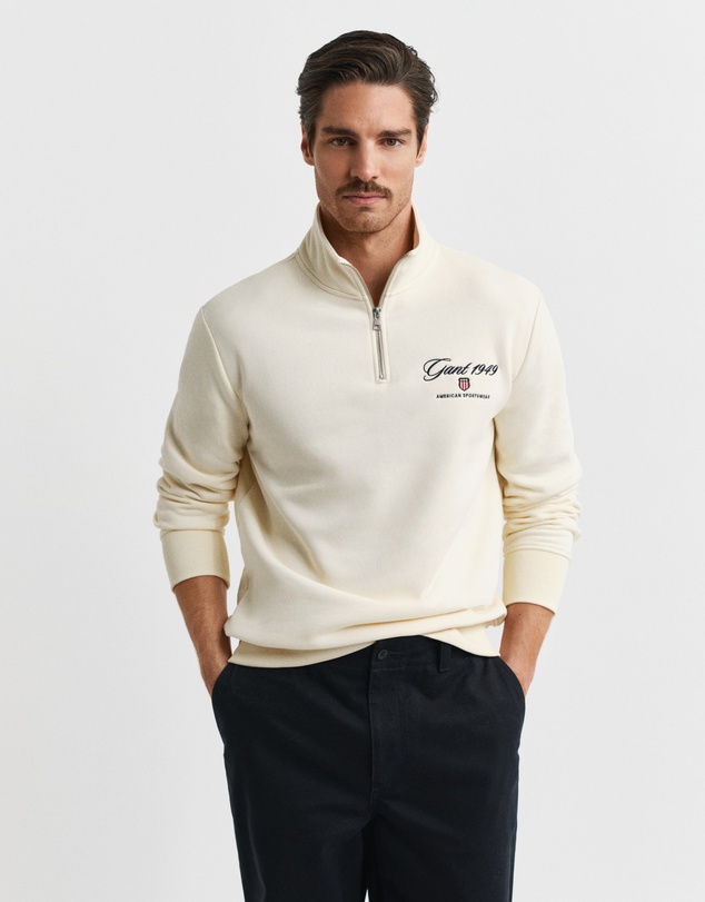 Gant - 1949 Graphic Half-Zip Sweatshirt