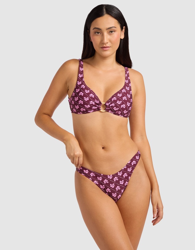 Seafolly - Batik Bloom Multifit Ring Front Tank Bikini Top