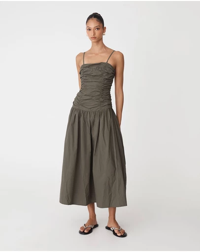 Forcast - Cathy Cotton Modal Midi Dress