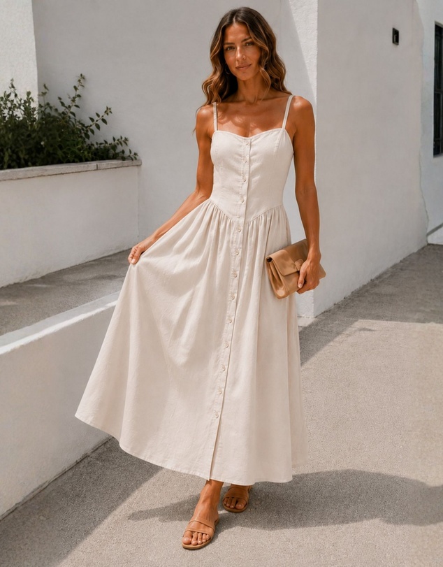 Esther & Co - Kiernan Dress - Vanilla Mist