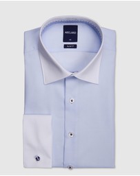 Abelard - Toulon Dobby White Trim Slim Fit Shirt