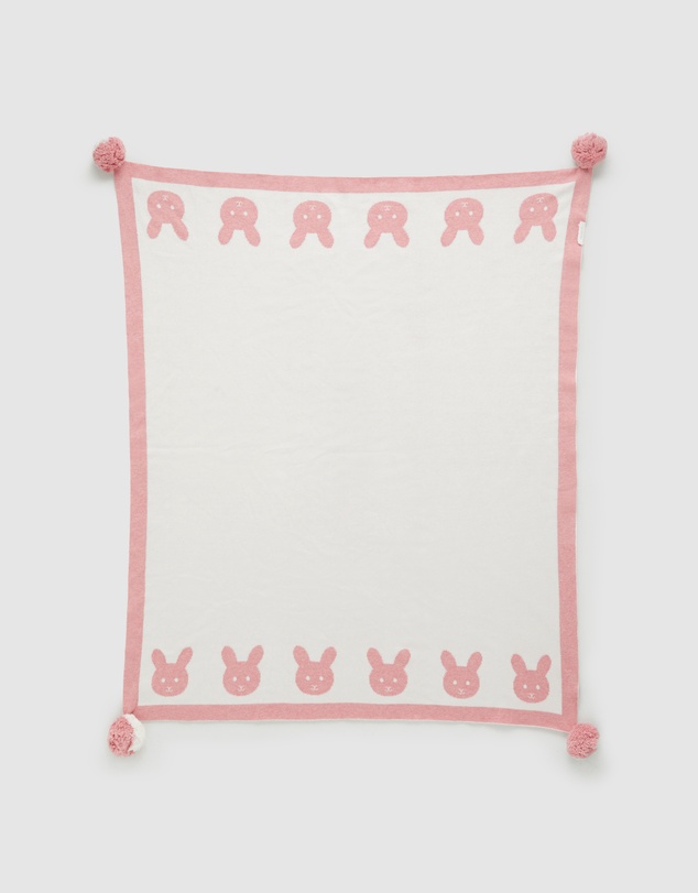 Purebaby - Border Pom Pom Blanket-Babies