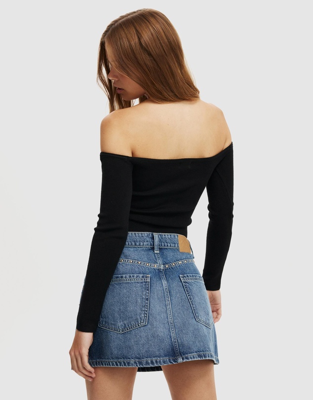 Cotton On - Everfine Gather Bust Long Sleeve