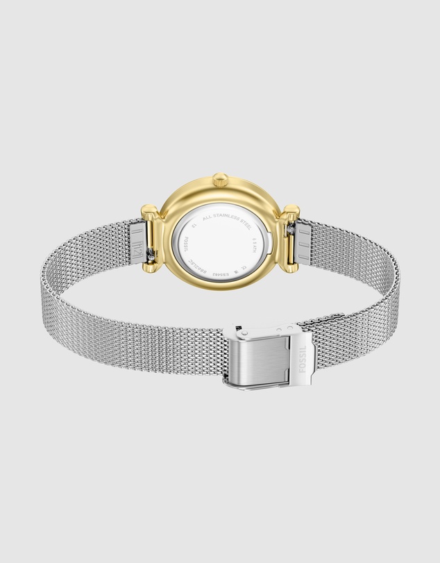 Fossil - Carlie Silver Tone Analogue Watch