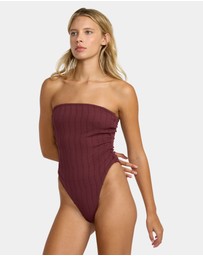 RVCA - Womens Chevy Grooves One Piece Swimsuit