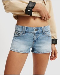 Cotton On - Micro Low Denim Shorts