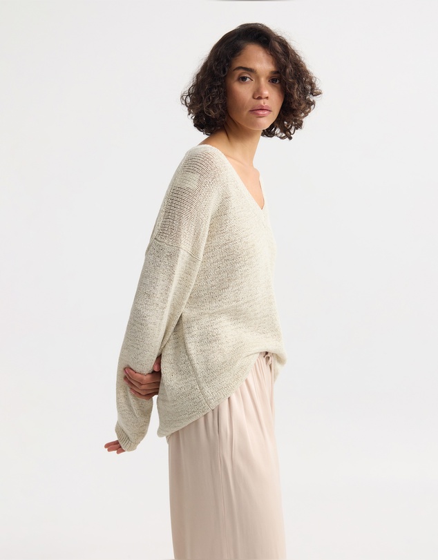 Oxford - Fleur Chunky V-Neck Knit
