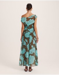 SABA - Verdisa Silk Maxi Skirt