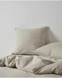 Linen House - Volley Check European Pillowcase