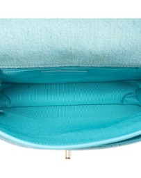 Pre-Loved by Azura Reborn - Pre-Loved Small CC Quilted Denim Messenger Flap