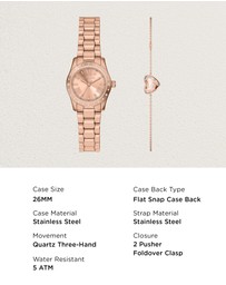 Michael Kors - Lexington Rose Gold Analogue Watch