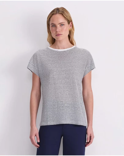 Sportscraft - Tonia Crew Neck Linen Tee