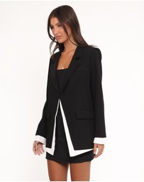 Petal & Pup - Melissa Layered Blazer - Black