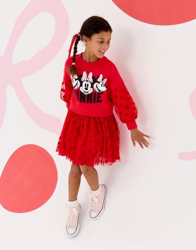 Rock Your Kid - Minnie Mouse Jumper Dress - Kids-Teens