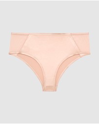 Passionata - Bianca Shiny Microfibre & Tulle High Waist Brief