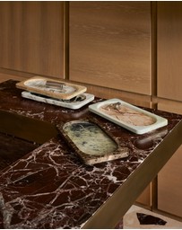 Greg Natale - Caldera Tray Arabescato & Travertine
