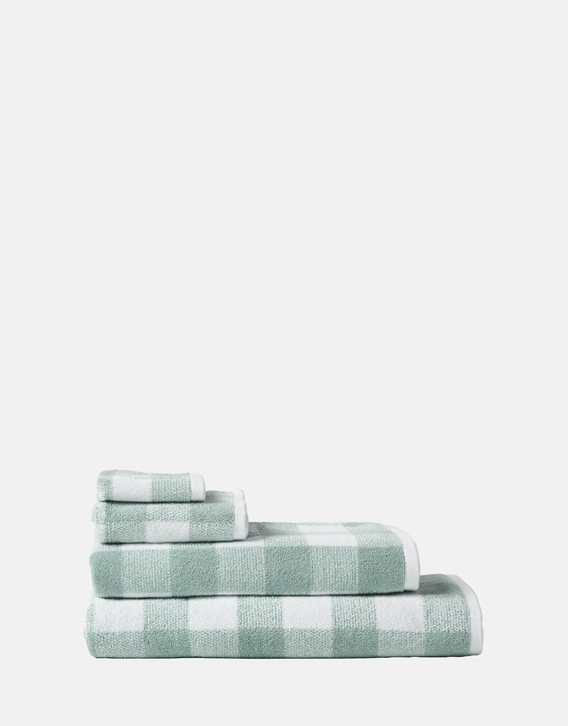 Linen House - Flinders Check Saltwater Bath Towel Range