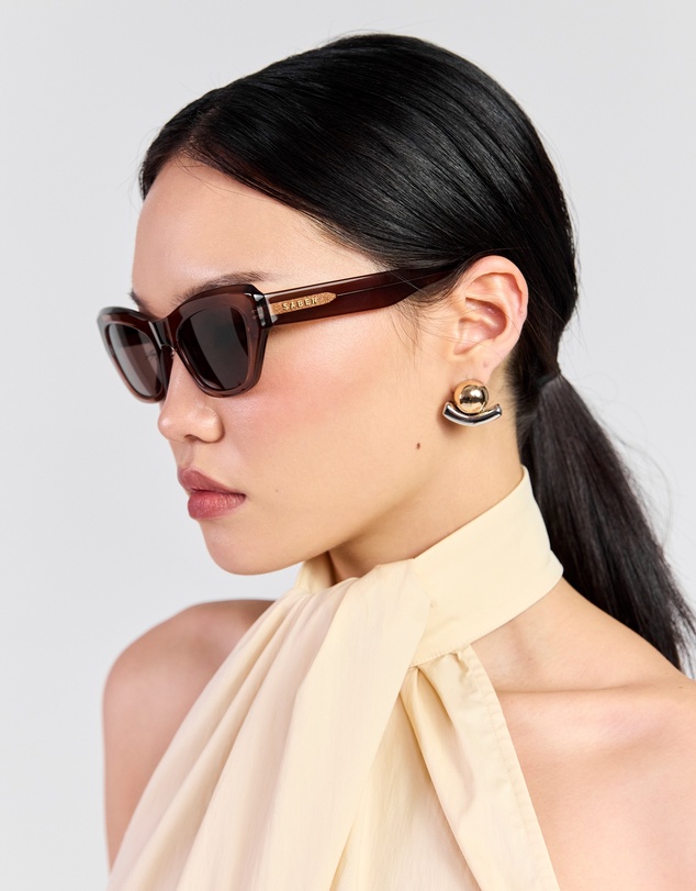 SABEN - Cara Sunglasses Sheer Brown