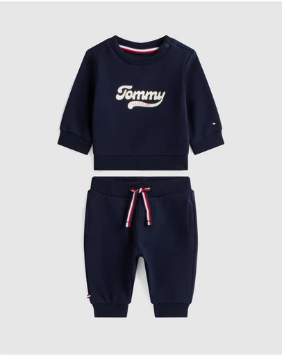 Tommy Hilfiger - Varsity Sweatshirt & Joggers Set - Babies