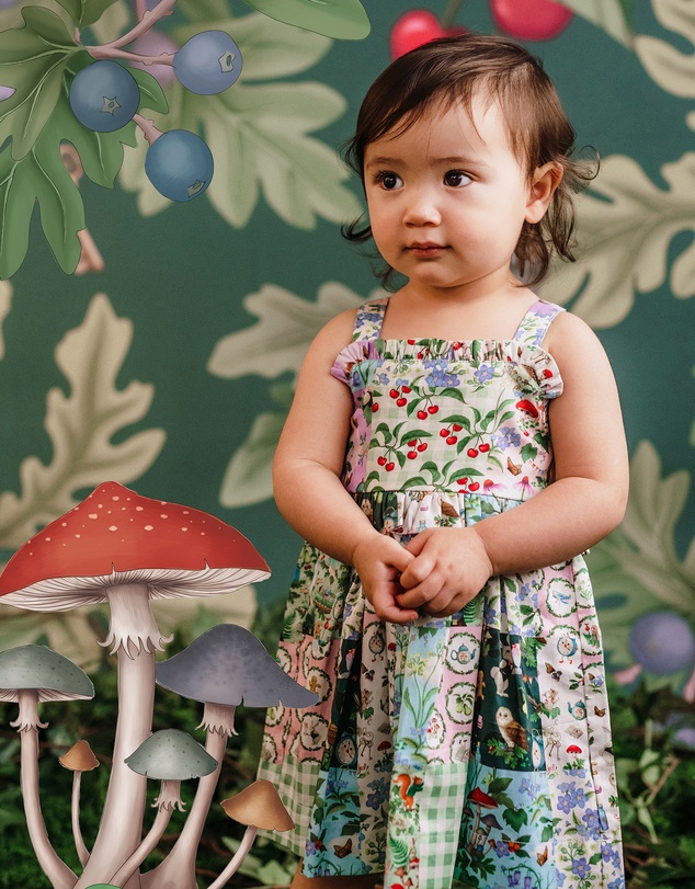 Fleur Harris - 'The Magic Faraway Tree' Pretty Patchwork Dress Baby in Patchwork