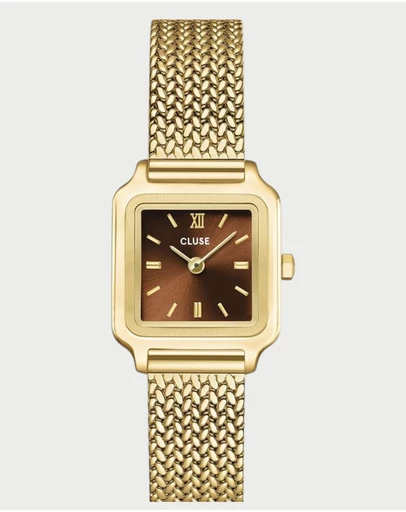 Cluse - CLUSE Gracieuse Mini, Mesh, Brown, Gold Colour