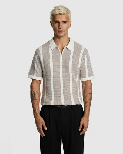 yd. - Hutley Knitted Polo Shirt