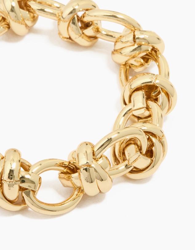 Lovisa - Gold Plated Round Knot Link Bracelet
