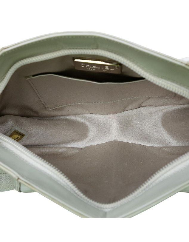 Pre-Loved by Azura Reborn - Pre-Loved Pearlescent Lambskin Midnight Swim Wristlet Clutch
