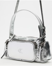 Calvin Klein - Pocket Silver Nylon Small Bag