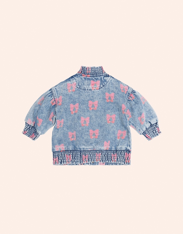 Huxbaby - Dreamy Denim Cherry Jacket - Babies-Teens