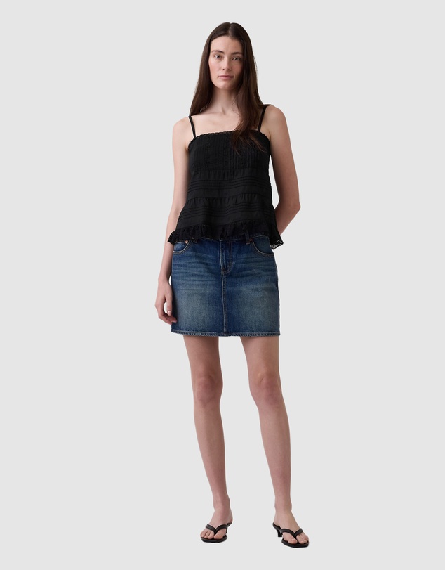 GAP - SL Lace Longline Top