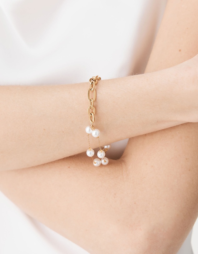 Forcast - Sophia Pearl Gold Bracelet