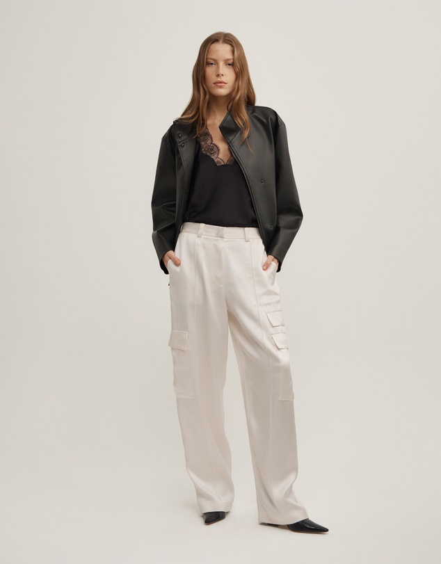 Witchery - Satin Cargo Pant
