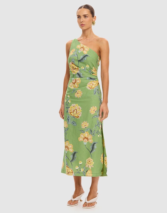 KIVARI - Eve One Shoulder Midi Dress