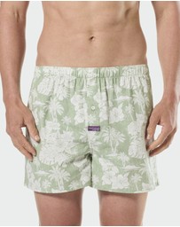 Mitch Dowd - Mitchdowd Mens Maui 3 Pack Boxer Shorts - Tropical and Stripe