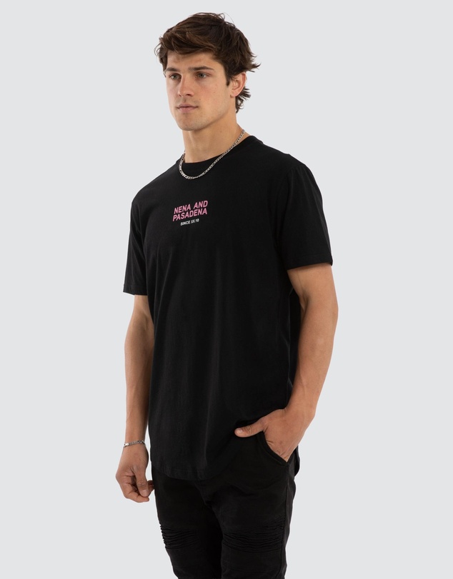 Nena & Pasadena - Linear Dual Curved Tee