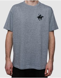 Killer Speed Co. - Killer Speed Co. Men Polo Reaper Tshirt Cotton Crew Neck Heather/Grey