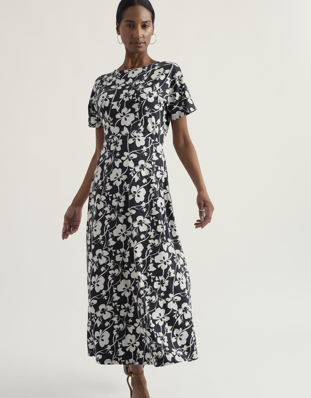 Seasalt - Seasalt Cornwall Navy Mirva Midi Jersey Dress