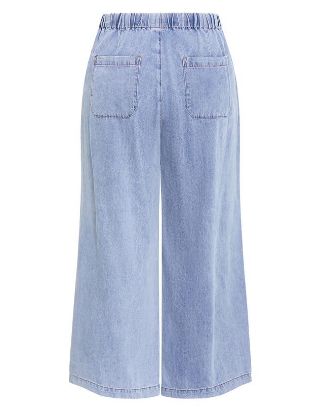 City Chic - Plus size Tiana Cotton Denim Pant - ice wash