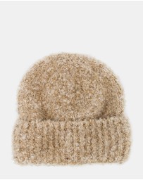 Morgan & Taylor - Freya Boucle Beanie in Beige