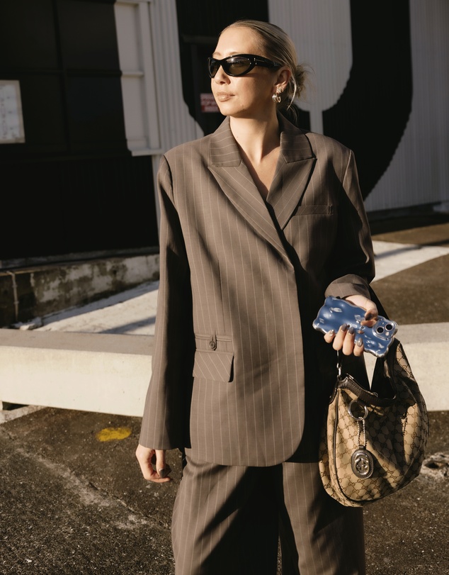 Minima Esenciales - Lior Wool Pinstripe Blazer