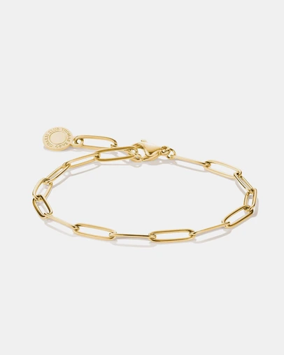 THOMAS SABO - Gold-Tone Stainless Steel Charm Club Paperclip Bracelet