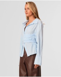 SNDYS - Teigan Cinched Button Shirt