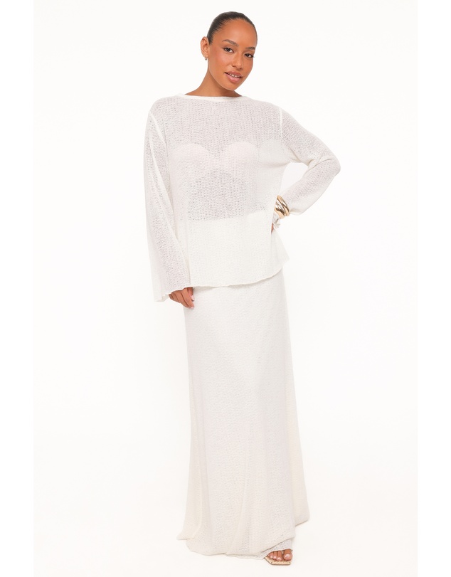 Petal & Pup - Lune Knit Skirt Set - Cream