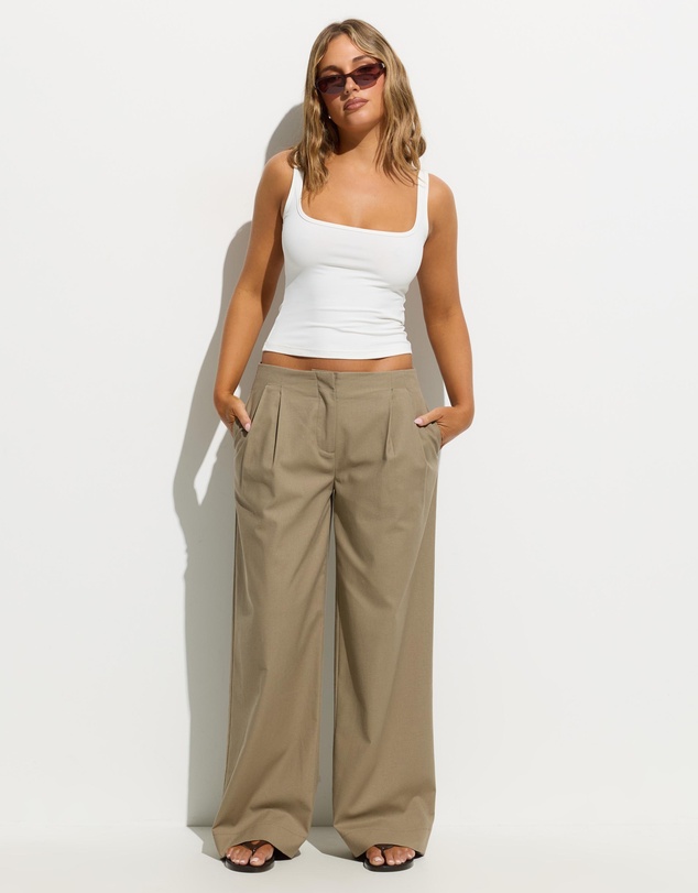 Dazie - Trevi Linen Blend Tailored Pants