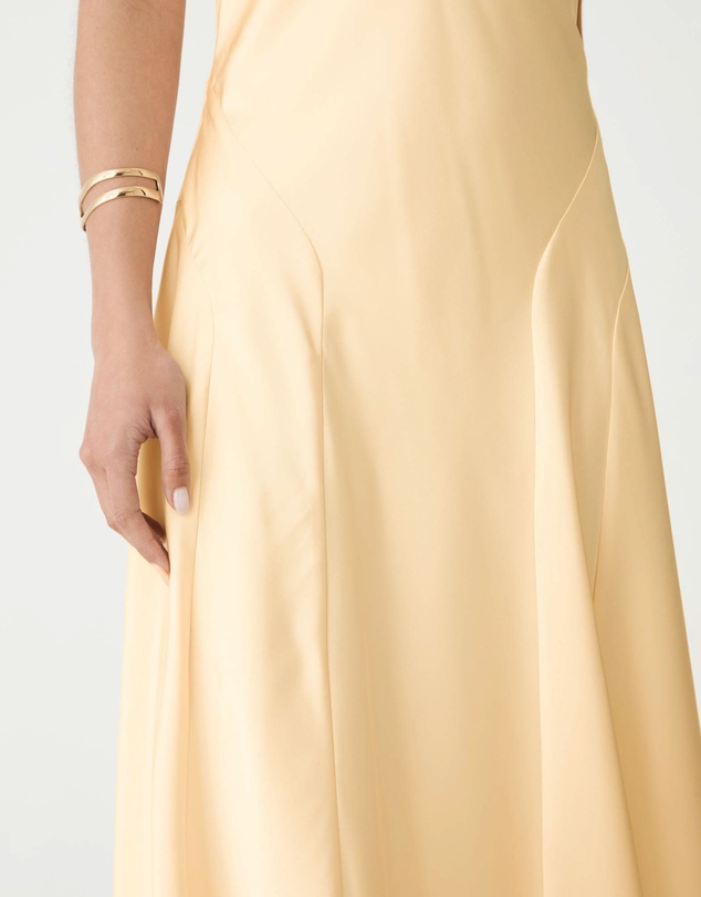Forcast - Santana Halter Satin Dress