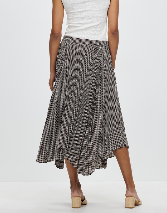 David Lawrence - Izmir Check Pleat Skirt