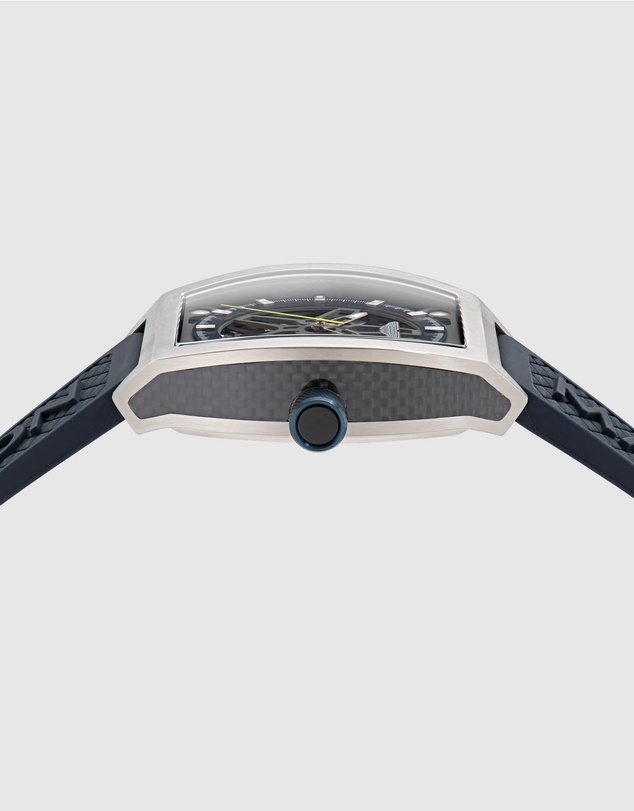 Aston Martin - TRG Titanium Case Blue Dial Blue Silicone Strap Watch